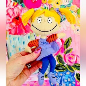 Vintage 1997 Applause Nickelodeon 8" Rugrats Angelica Small Plush
